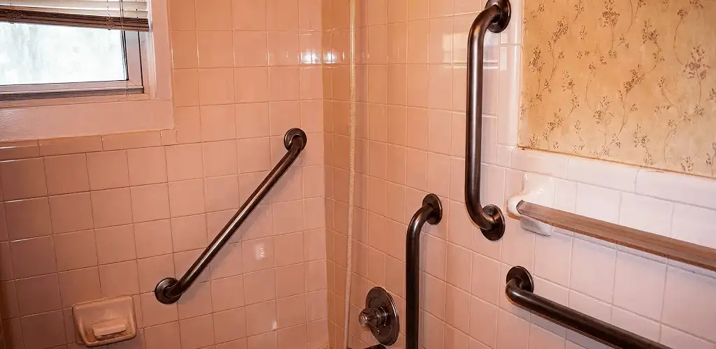 Shower grab bar installation for bathroom safety and accessibility in Columbus, OH