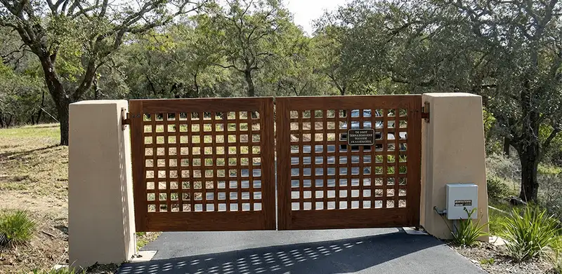 Driveway gate installation for a residential property in Columbus, OH