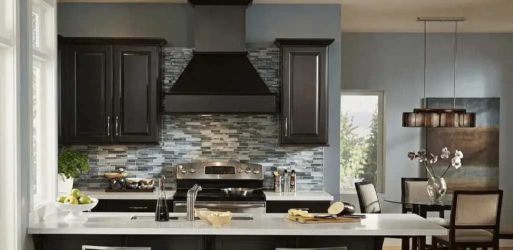 Kitchen cabinet painting and refinishing in a modern kitchen in Columbus, OH